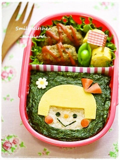 レトロチックな女の子*キャラ弁-レシピのメイン写真