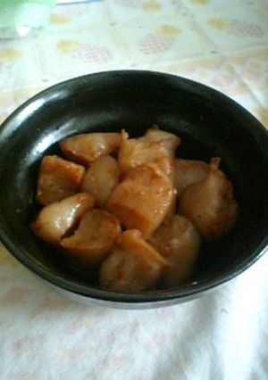 コンニャクの豆板醤煮-レシピのメイン写真