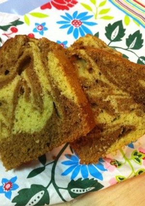簡単マーブルパウンドケーキ-レシピのメイン写真
