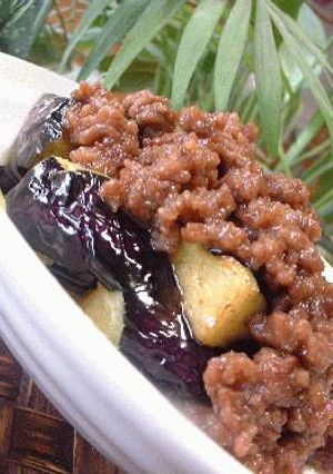 ♪～ナスの味噌そぼろかけ～♪-レシピのメイン写真