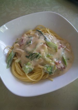 クリームチーズパスタ-レシピのメイン写真