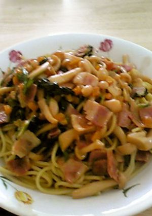 ベーコンとほうれん草のパスタ-レシピのメイン写真