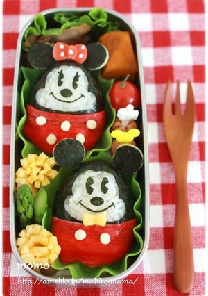 キャラ弁☆ミッキー＆ミニーエッグ-レシピのメイン写真
