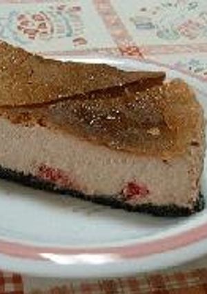 チョコレートとラズベリーのチーズケーキ-レシピのメイン写真