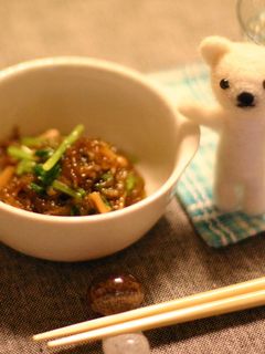 もずく・三つ葉・なめたけの和え物-レシピのメイン写真