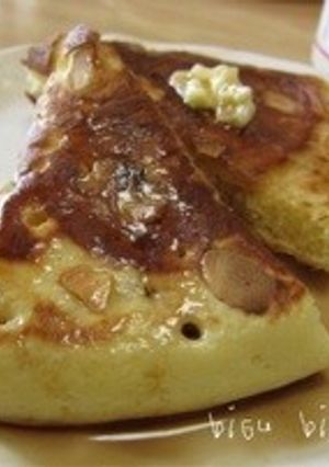 アーモンドスライス・ホットケーキ-レシピのメイン写真