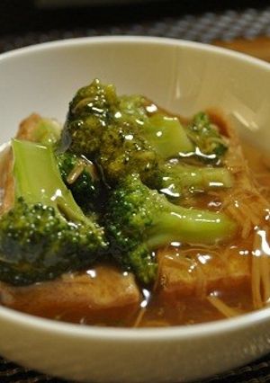 厚揚げとブロッコリーのなめたけあんかけ。-レシピのメイン写真