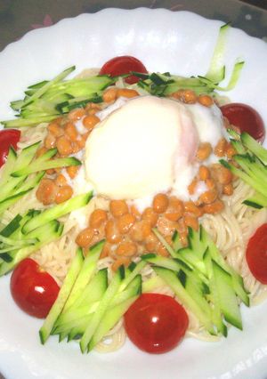 夏さきどり★なっとうそうめん-レシピのメイン写真