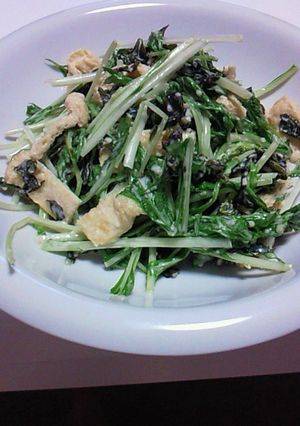 おかずにもなる♪水菜のサラダ-レシピのメイン写真