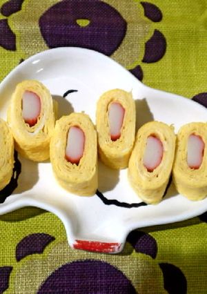 かにかまそのまま☆卵焼き-レシピのメイン写真