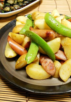 新じゃがとスナップえんどうのコンソメ炒め-レシピのメイン写真