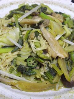 小松菜ときのこのカレー炒め-レシピのメイン写真