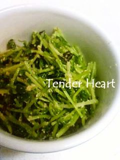 豆苗の塩こぶナムル-レシピのメイン写真