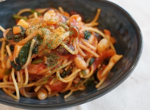 栄養士＊ワンパン！美肌海鮮トマトパスタ-レシピのメイン写真