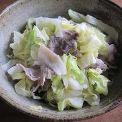 レンジで簡単！キャベツと豚肉のレンジ蒸し-レシピのメイン写真