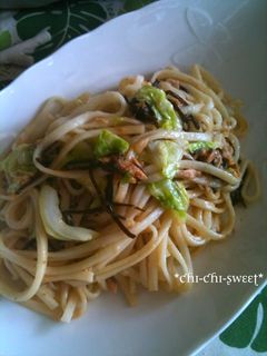 *ツナとキャベツの塩焼きうどん*-レシピのメイン写真