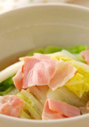 うどんスープで！白菜とベーコンのさっと煮-レシピのメイン写真