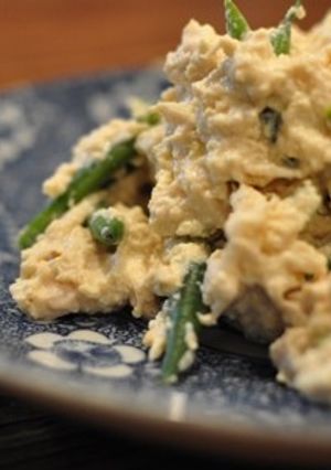 鶏ササミのゴマ味噌白和え-レシピのメイン写真