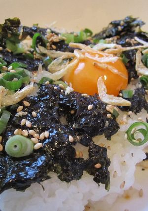 ☆ランチ家呑みの〆に韓国のりたまごはん☆-レシピのメイン写真