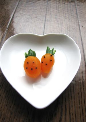 ニンジンとオクラで苺凸☆ダーリンのお弁当-レシピのメイン写真