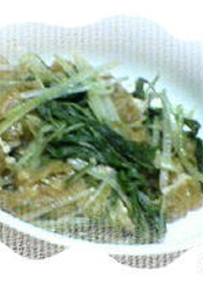 水菜と油揚げの煮びたし-レシピのメイン写真