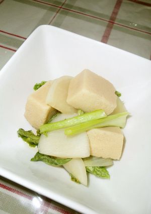 簡単!かぶと高野豆腐の煮浸し-レシピのメイン写真