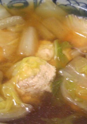 ☆白菜と鶏肉だんごの煮物☆-レシピのメイン写真