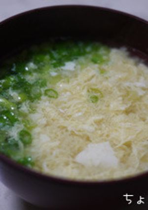 くずし豆腐とかき卵の味噌汁-レシピのメイン写真