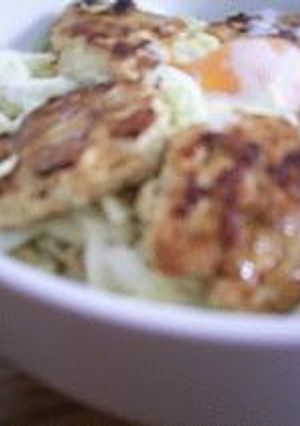 れんこんつくねの親子丼-レシピのメイン写真