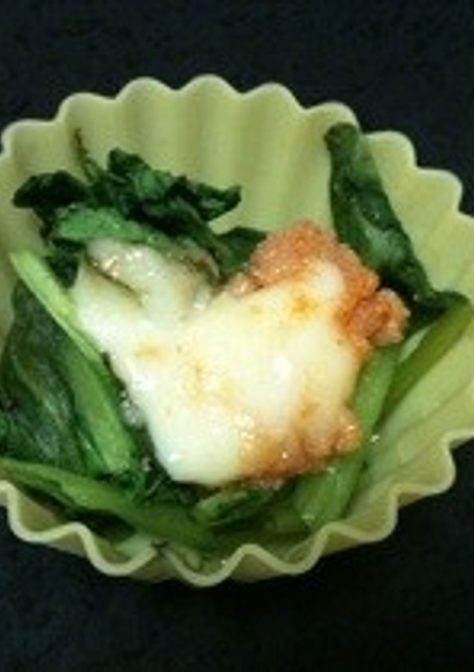 お弁当にも。ほうれん草のタラマヨ焼き-レシピのメイン写真