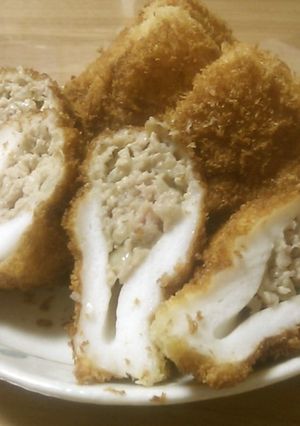 はんぺんの肉詰め揚げ-レシピのメイン写真