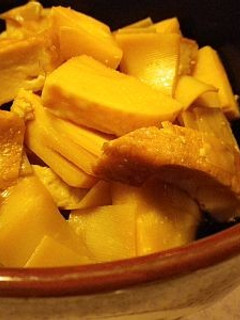 優しくしみる「新筍とさつま揚げのつゆ煮」-レシピのメイン写真