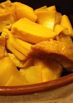 優しくしみる「新筍とさつま揚げのつゆ煮」-レシピのメイン写真