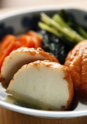 大好きな魚河岸揚げと小松菜のあっさり煮-レシピのメイン写真