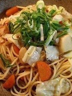 じゃこと野菜の柚子胡椒スパゲティ-レシピのメイン写真