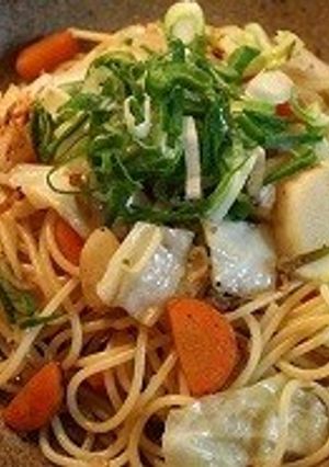 じゃこと野菜の柚子胡椒スパゲティ-レシピのメイン写真