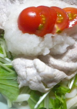 うどん（おろし豚シャブシャブ）-レシピのメイン写真