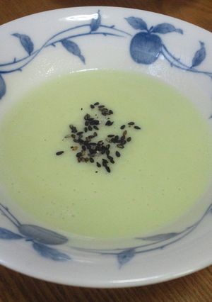 そら豆とじゃがいもの冷たいスープ♪-レシピのメイン写真