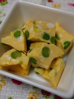 レンジで簡単ころころ卵焼き~豆~-レシピのメイン写真