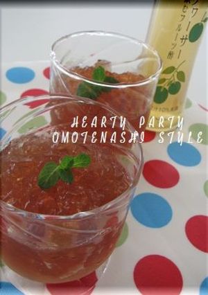 紅茶ジュレシークワサー酢シロップ-レシピのメイン写真