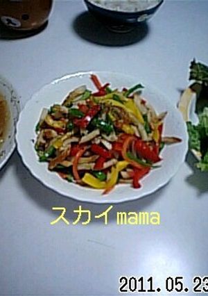 竹輪とピーマンのきんぴら★お弁当にも♪-レシピのメイン写真