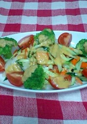 新玉ネギのゴマにんじんドレッシング-レシピのメイン写真