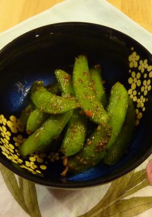 スナップエンドウのゴマみそ炒め-レシピのメイン写真