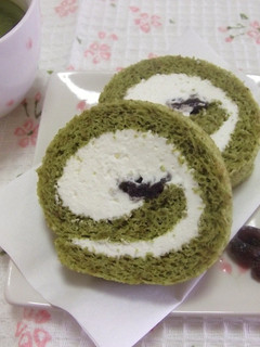 緑茶のロールケーキ-レシピのメイン写真