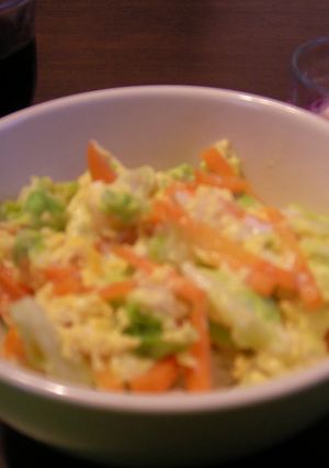 朝ごはん♪チーズとキャベツの卵丼-レシピのメイン写真