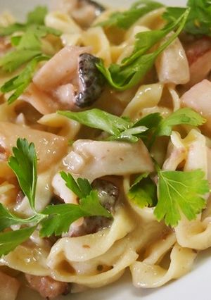 ♡タコのバーニャ風クリームパスタ♡　-レシピのメイン写真