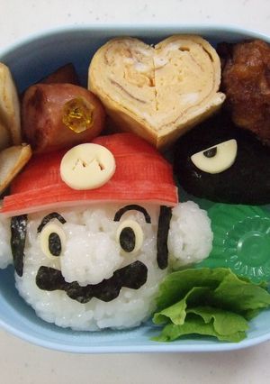 キャラ弁　スーパーマリオ＆キラー-レシピのメイン写真