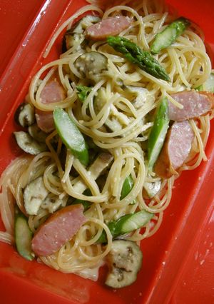 ルクエで簡単！絶品☆和風味噌マヨパスタ-レシピのメイン写真