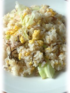 豚こま肉の和風レタスチャーハン(焼き飯)-レシピのメイン写真