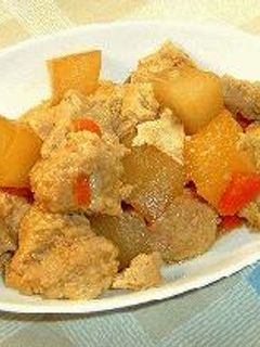 ごぼう入り鶏団子煮-レシピのメイン写真